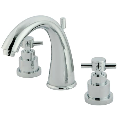 Kingston Brass 8" Widespread Bathroom Faucet, Chrome KS2961EX